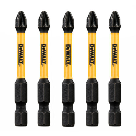 DEWALT Impact Torsion PZ2 Screwdriver Bits 50mm Pack of 5