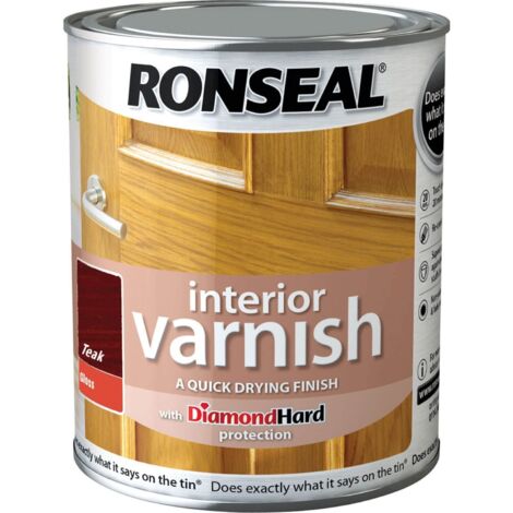 Interior Varnish Quick Dry Gloss Teak 250ml RSLINGTE250