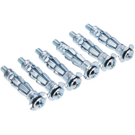 Rawlplug Interset cavity fixings M5 x 40 – Pack of 6 – For soft faced boards – Reusable with standard screwdriver – Special tool available (1/3)