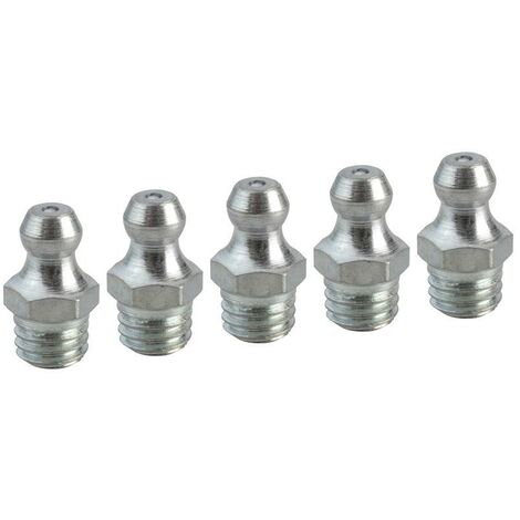Faithfull Grease Nipple Straight M8 x 1.25 (Pack 5) FAIGGN8125M