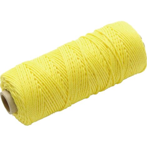 Faithfull Hi-Vis Nylon Brick Line 100m (330ft) Yellow FAIBLHVY (1/5)