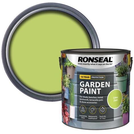 Ronseal Garden Paint Lime Zest 2.5 litre RSLGPLZ25L