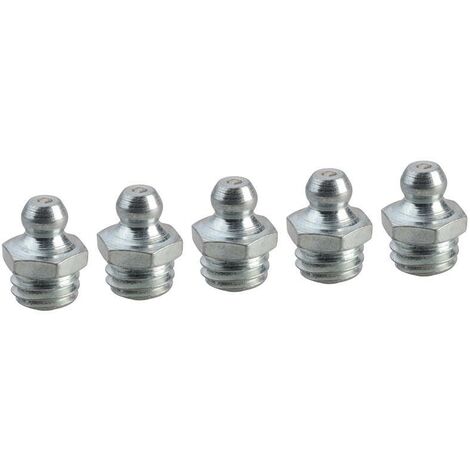 Faithfull AGN8426 Grease Nipple Straight M10 x 1.5 Pack 5 FAIGGN10150M