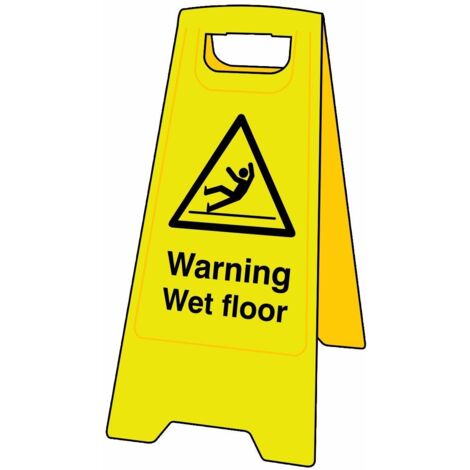 Scan Heavy-Duty 'A' Board: Warning Wet Floor