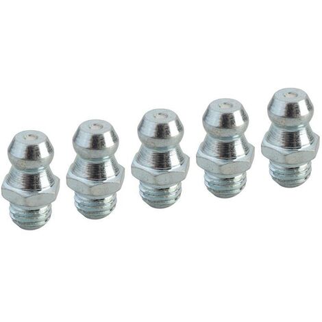 Grease Nipple Straight 1/4in UNF (Pack 5)