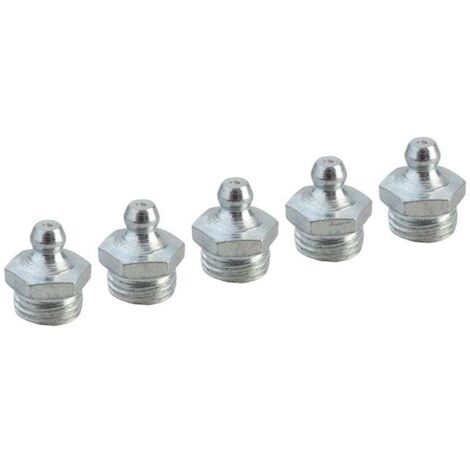 Faithfull AGN8418 Grease Nipple Straight 1/4in BSP Pack 5 FAIGGN14BSP