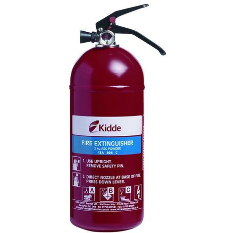 Kidde Fire Extinguisher Multipurpose 2.0Kg ABC - KSPD2G