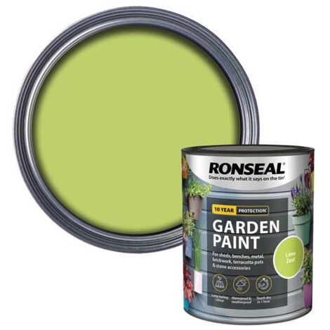 Ronseal Garden Paint Lime Zest 750ml RSLGPLZ750