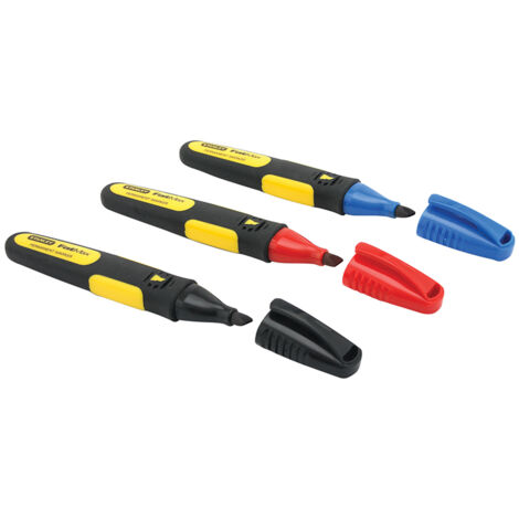 STANLEY® FatMax® Chisel Tip Marker (Pack 3) STA047315