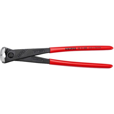 KNIPEX 99 11 250 High Leverage Concreters' Nipper high lever transmission plastic coated black atramentized 250 mm