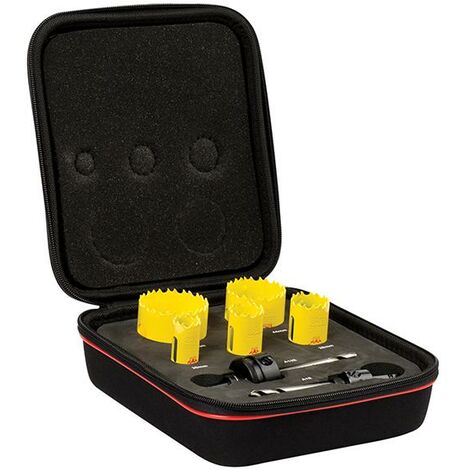 Starrett BF7006 KDC05021 Deep Cut Bi-Metal Electrician's Holesaw Kit, 7 Piece STRKDC05021 (1/3)