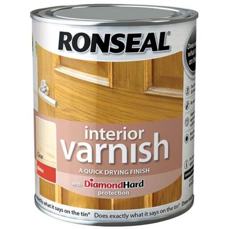 Ronseal Interior Varnish Quick Dry Gloss Clear 250ml RSLIVGCL250
