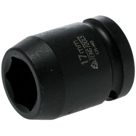 Teng 920517N1 Impact Socket Hexagon 6-Point 1/2in Drive 17mm TEN920517N