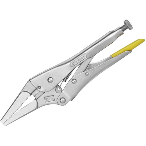 Stanley Tools Long Nose Locking Pliers, 215mm (8.5 inches), Model STA084813