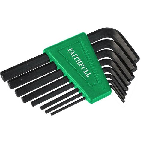 Faithfull Imperial Short Arm Hexagon Key Set, 8 Piece FAIHKS8AF