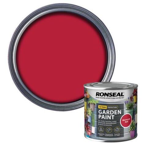 Ronseal Garden Paint Moroccan Red 250ml RSLGPMR250
