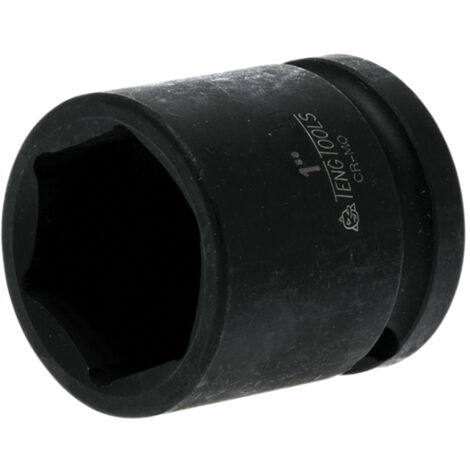 Teng 1-Inch Impact Socket, Hexagon 6-Point, 1/2-Inch Drive, Heavy-Duty Steel, Model TEN920132N