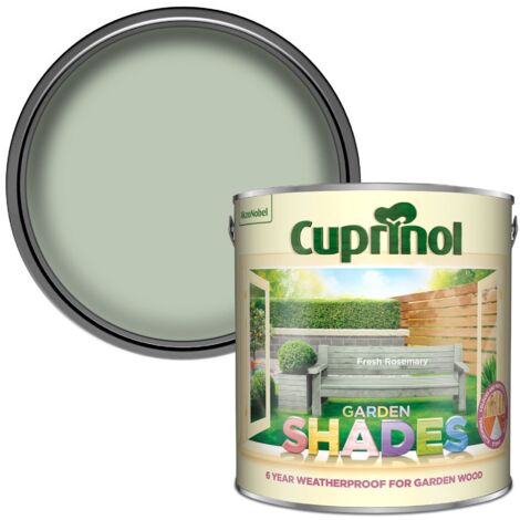 Cuprinol Garden Shades Wood Paint Fresh Rosemary 2.5 Litre for Exterior Sheds & Fences