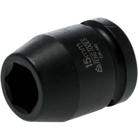 Teng 920515N Impact Socket Hexagon 6-Point 1/2in Drive 15mm TEN920515N