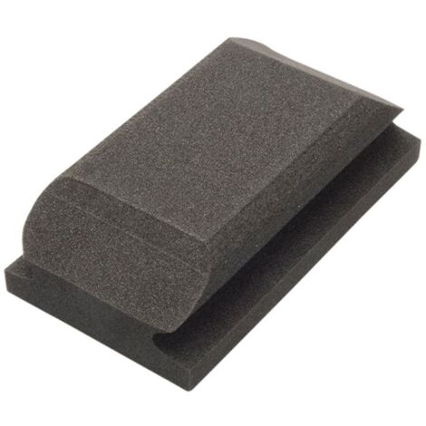 Flexipads World Class 56010 Hand Sanding Block Shaped Black 70 x 125mm FLE56010
