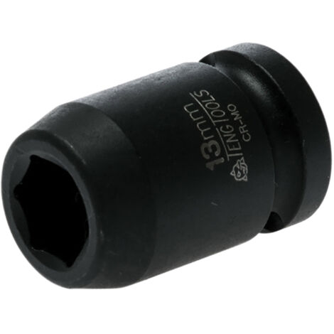 Teng 920513N Impact Socket Hexagon 6-Point 1/2in Drive 13mm TEN920513N