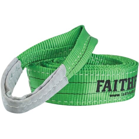 Faithfull XLP-02 2 METRE Lifting Sling Green 2 Tonne 60mm x 2m FAITDLS2T2M (1/4)