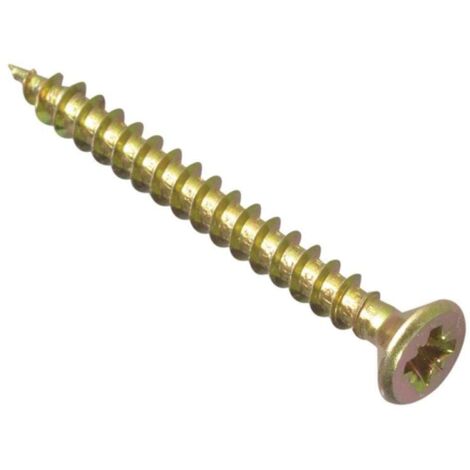 ForgeFix MPS4540Y Multi-Purpose Pozi Compatible Screw CSK ST ZYP 4.5 x 40mm Box 200 FORMPS4540Y