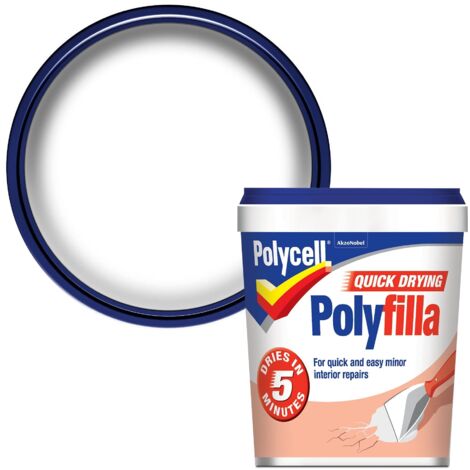 Polycell 5092999 Multipurpose Quick Drying Polyfilla Tub 1kg PLCQDP1KG