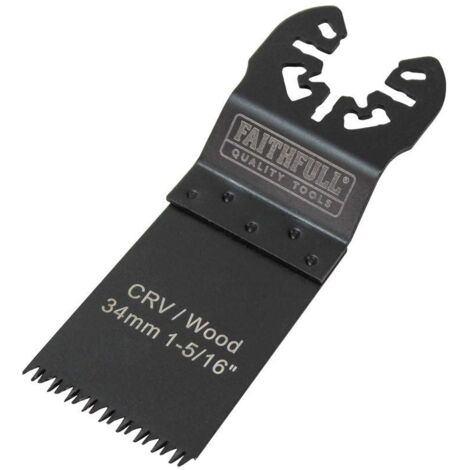 Faithfull Multi Tool Blade Set 34mm Flush Cutting Wood FAIMFW34B XMS21MBPACK5 (1/5)