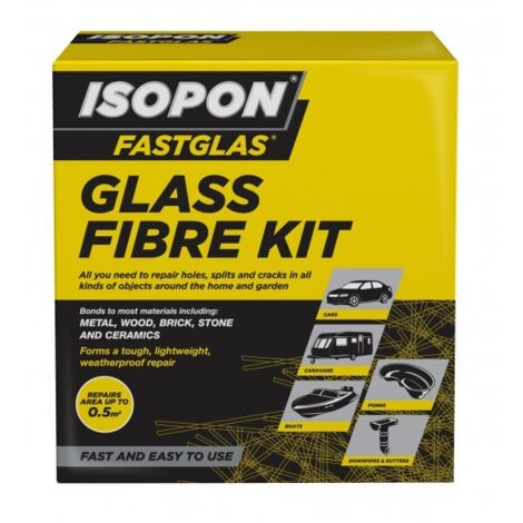 U-POL GL/LA/D ISOPON FASTGLAS Resin & Glass Fibre Kit Large UPOGLLAD