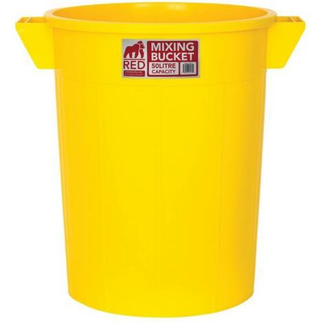 Red Gorilla SP50Y Mixing Tub 50 litre (10 gallon) GORSP50Y (1/3)