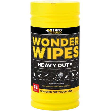 Everbuild Heavy-Duty Wonder Wipes Tub of 75