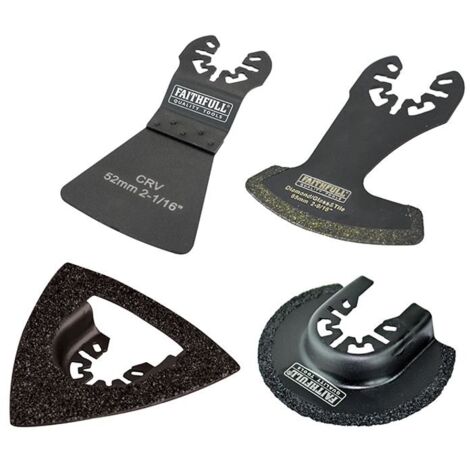 Faithfull Multi-Tool Tiling Kit, 4 Piece FAIMFTKIT4 (1/2)