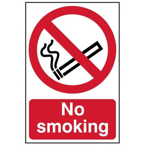 Scan 0550 No Smoking - PVC 200 x 300mm SCA0550