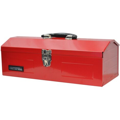 Faithfull Metal Barn Toolbox + Tote Tray 48cm (19in) FAITBB19