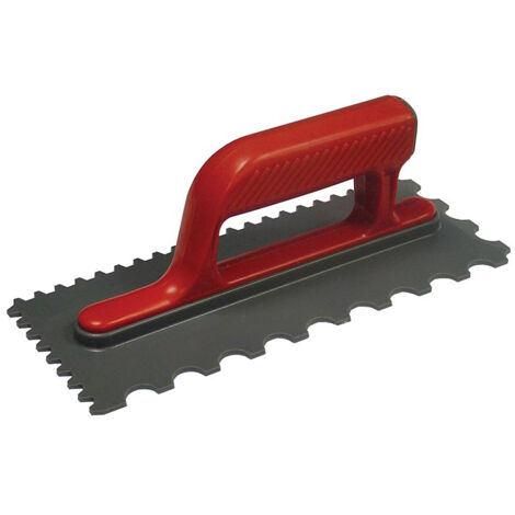 Faithfull Notched Trowel V 4mm & Round 7mm