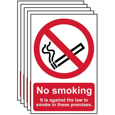 Scan 0567-5 No Smoking In These Premises PVC 200 x 300mm SCA05675