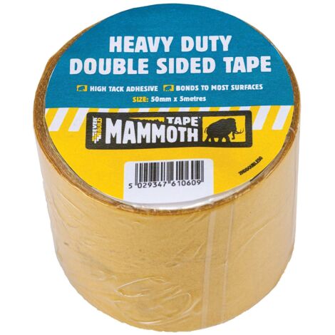Everbuild 2HDDOUBLE50 Heavy-Duty Double-Sided Tape 50mm x 5m EVB2HDDST50 (1/4)