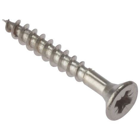ForgeFix Multi-Purpose Pozi Compatible Screw CSK ST S/Steel 3.5 x 25mm Box 200 FORPOZI3525S