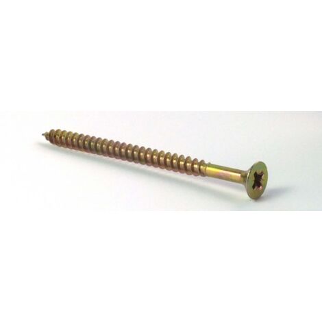 ForgeFix MPS690Y Multi-Purpose Pozi Compatible Screw CSK ST ZYP 6.0 x 90mm Box 100 FORMPS690Y