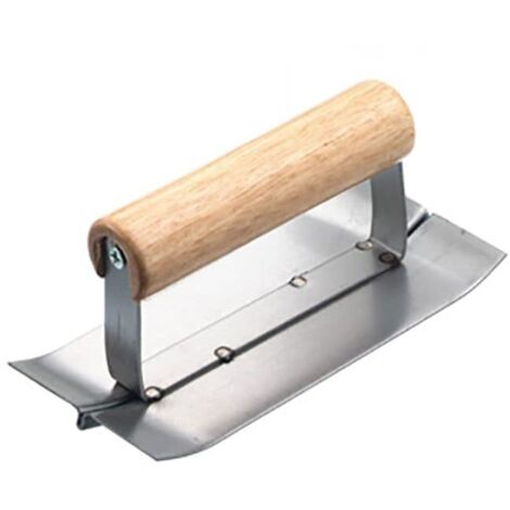 Heavy-Duty R.S.T. RTR120 Groover Trowel (6 x 3 x 1/2 inches) and Bulldog 4-Prong Manure Fork with 48-inch Handle (120 cm)