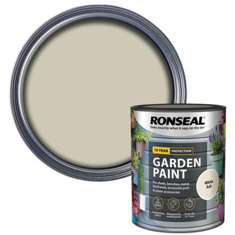 Ronseal Garden Paint White Ash 750ml RSLGPWA750