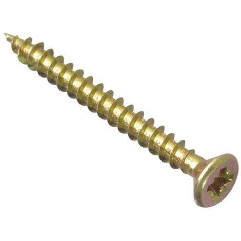 ForgeFix MPS4545Y Multi-Purpose Pozi Compatible Screw CSK ST ZYP 4.5 x 45mm Box 200 FORMPS4545Y