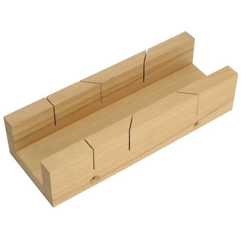 Faithfull 103AX Mitre Box with 300mm (12-inch) Capacity for Precise Angled Cuts