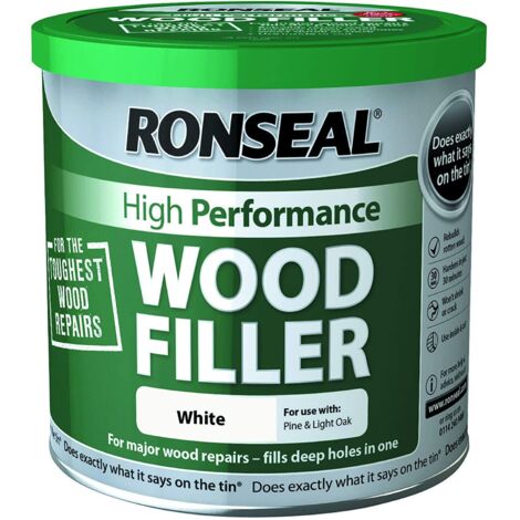 Ronseal High-Performance Wood Filler White 550g RSLHPWFW550G