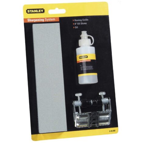 Stanley STA016050 Chisel Sharpening Set Honing Guide, Stone and Oil 0-16-050