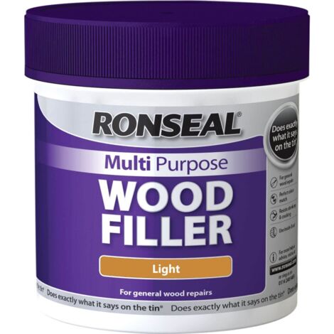 Ronseal Multipurpose Wood Filler Tub Light 465g RSLMPWFL465