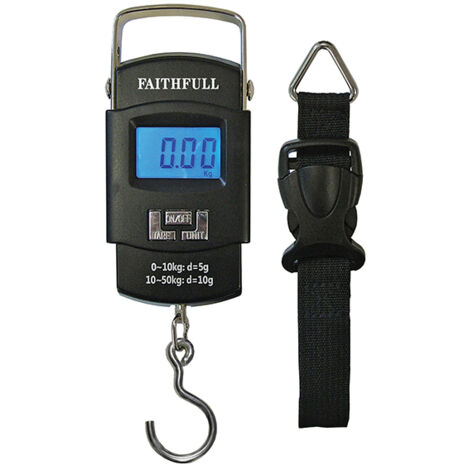 Faithfull CH01-100CE-005A Portable Electronic Scale 0-50kg FAISCALE50KG