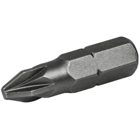 Faithfull Pozi S2 Steel Screwdriver Bits PZ2 x 25mm