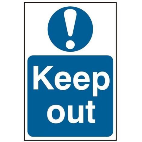 Scan 0255 Keep Out - PVC 200 x 300mm SCA0255